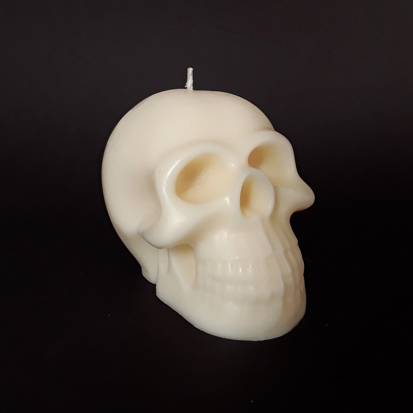 SKULL Soy Wax Candle white